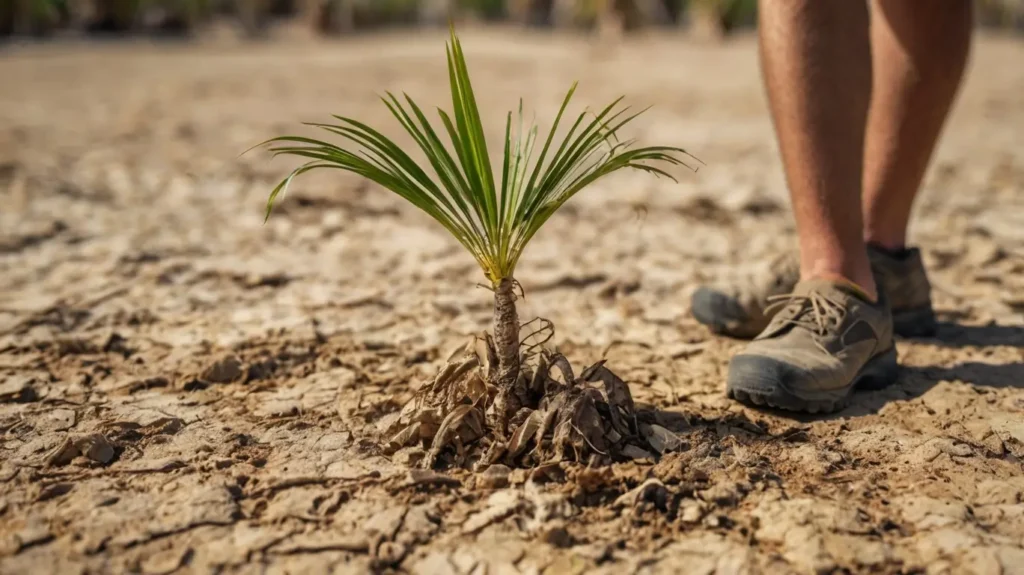 Signs Your Small Palm Tree Needs Water